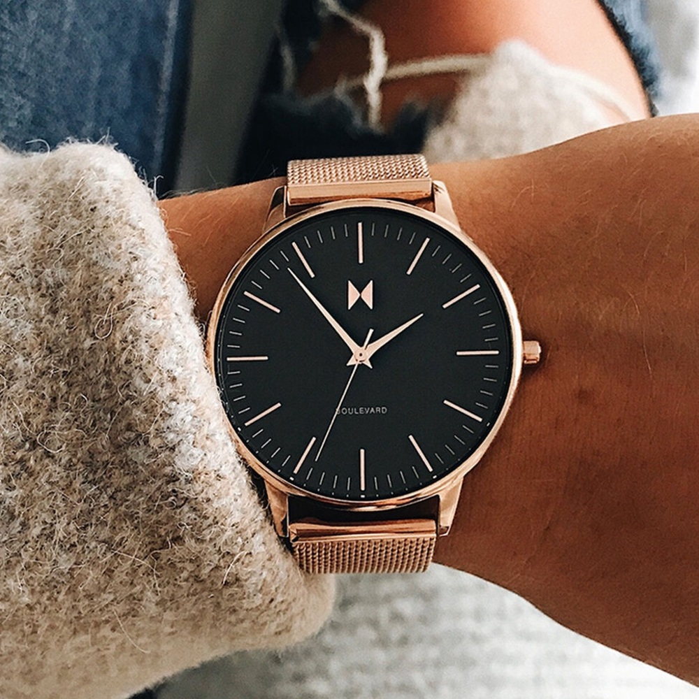 Rose gold watch